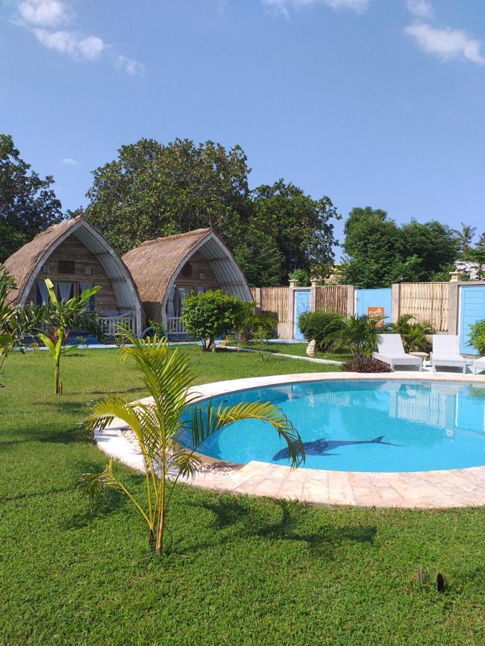Casa Azzurra Bed & Breakfast Gili Air Ngoại thất bức ảnh