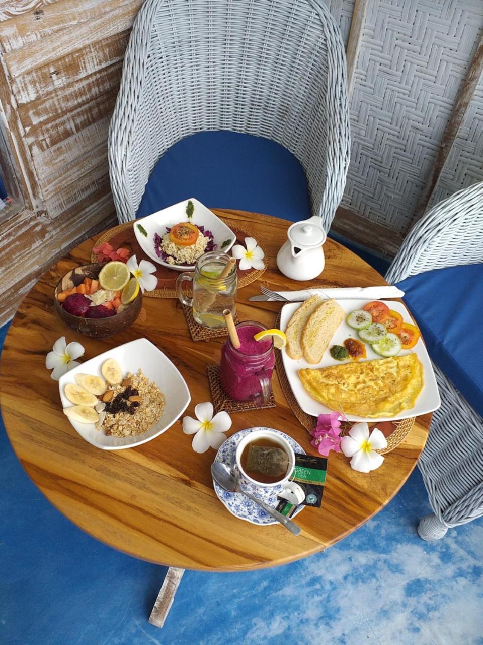 Casa Azzurra Bed & Breakfast Gili Air Ngoại thất bức ảnh